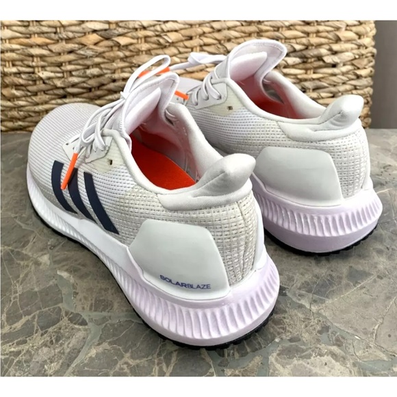 Adidas SOLARBLAZE running shoes Dash White Orange Solar EE4238 Size 6 - Picture 8 of 12